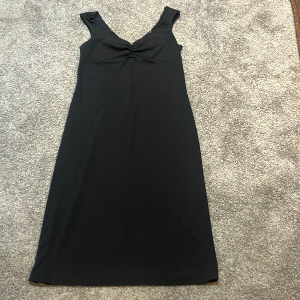 Necessary I je ya black Jersey type stretchy dress . No tag, M-L, juniors
